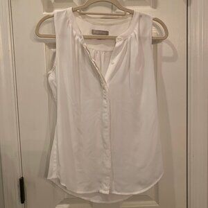 Banana Republic White Button Down Tank